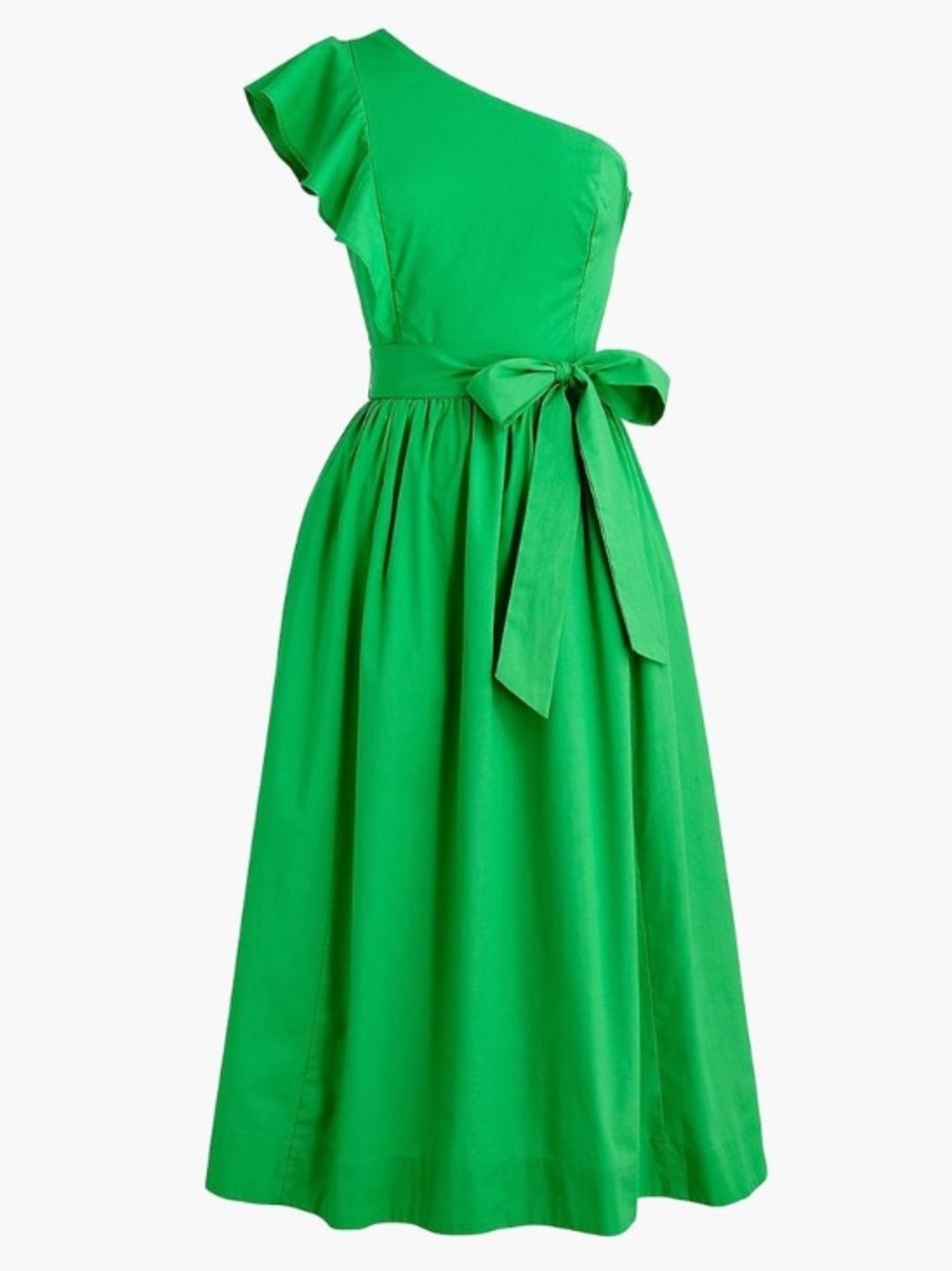 J.Crew One Shoulder Midi Dress A Line 
NWT